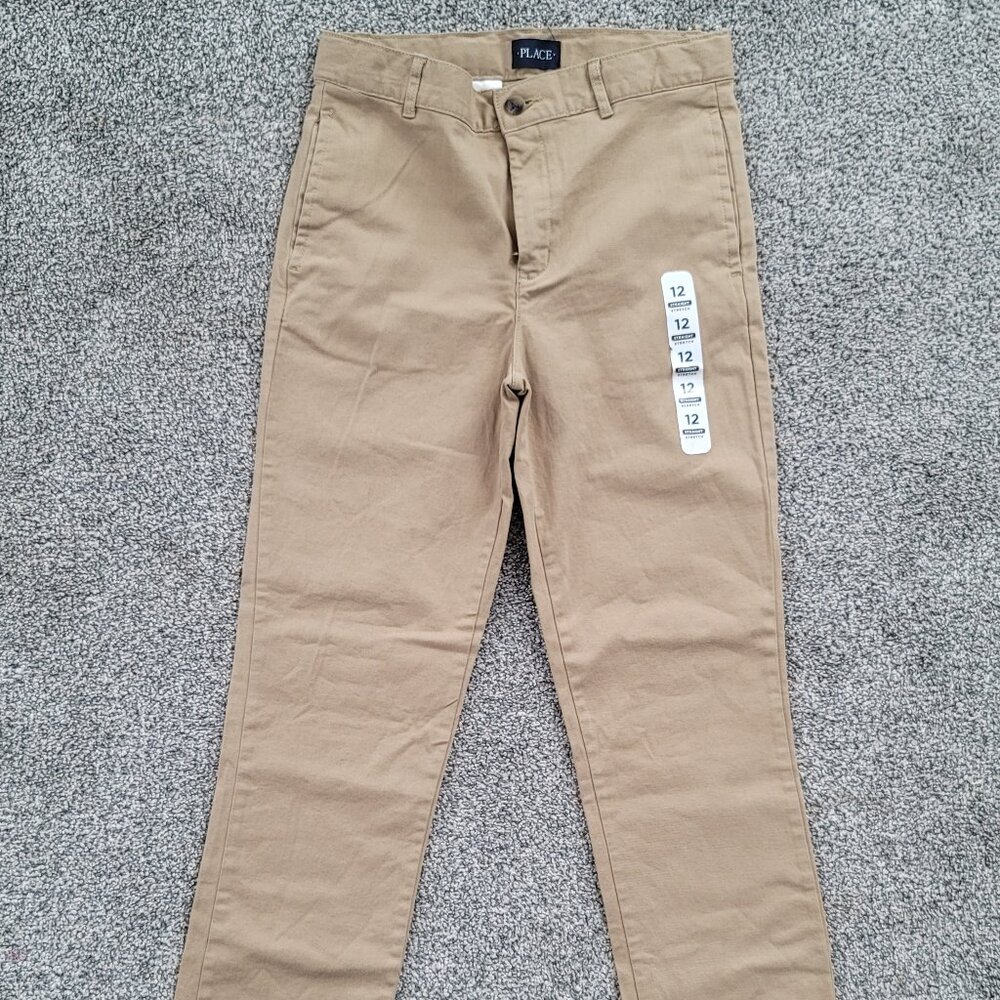 Children’s Place Khaki Beige Pants Girl’s Size 12 School Uniform NWT